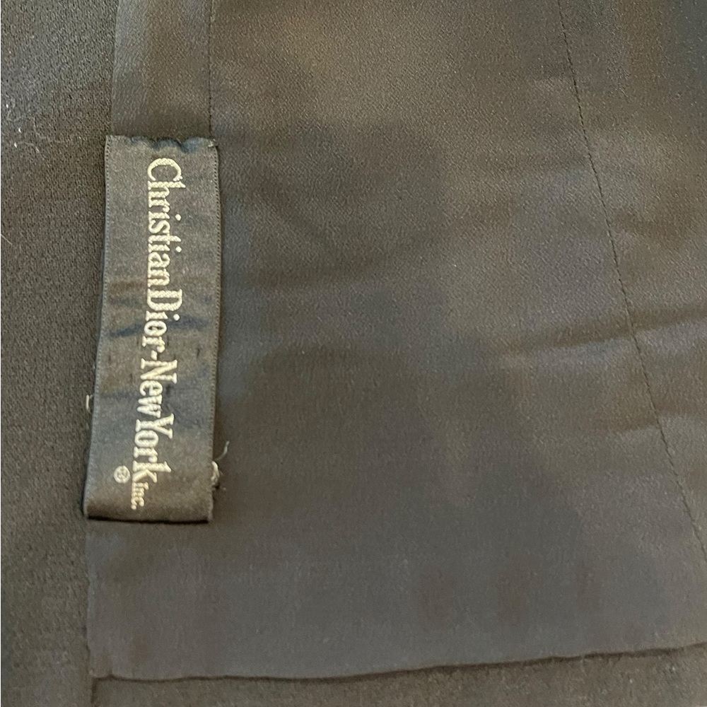 1950s Christian Dior Espresso Classic Black Women's Button-Front Blazer Jacket - Picture 10 of 12